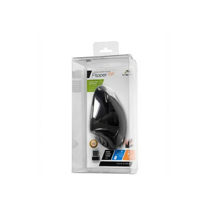 Tracer Flipper Ratón Vertical Inalámbrico Negro