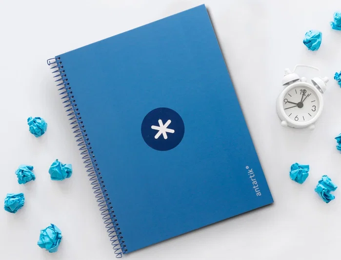 Antartik Cuaderno Espiral A4 Micro Antartik Tapa Forrada Azul Oscuro 80 Hojas 90g