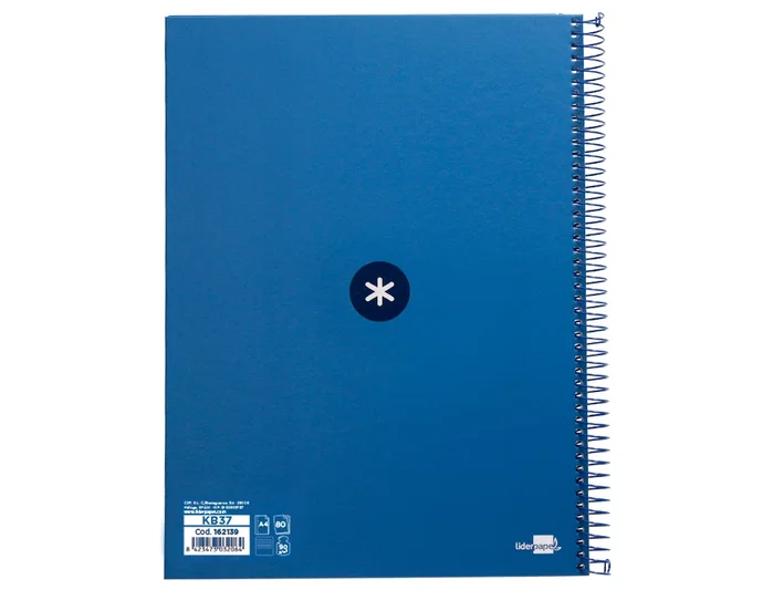 Antartik Cuaderno Espiral A4 Micro Antartik Tapa Forrada Azul Oscuro 80 Hojas 90g