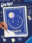 Ravensburger Kit de pintura por números CreArt Zodiac Géminis