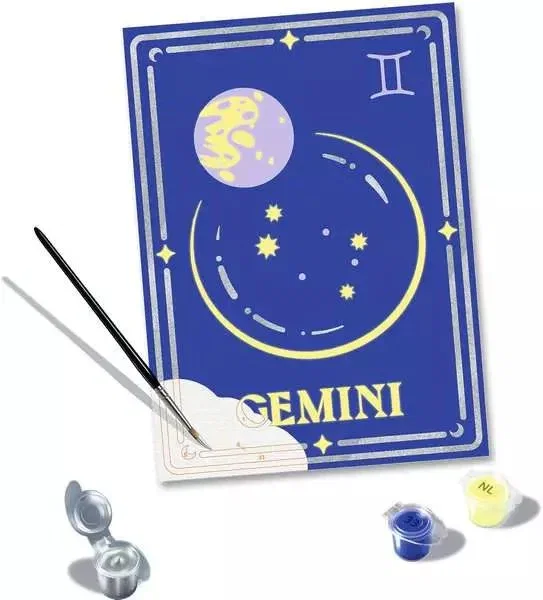 Ravensburger Kit de pintura por números CreArt Zodiac Géminis