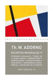 Escritos musicales V, Theodor W. Adorno - Akal
