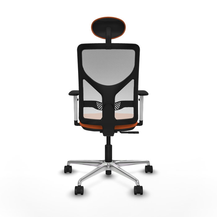 PIQUERAS Y CRESPO Silla de oficina Motilla Naranja y Blanco con Mecanismo Sincro PIQUERAS Y CRESPO Silla de oficina Motilla Naranja y Blanco con Mecanismo Sincro