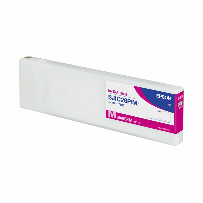 Epson SJIC26P(M) Cartucho de Tinta Magenta 294,3 ml para ColorWorks C7500 Epson SJIC26P(M) Cartucho de Tinta Magenta 294,3 ml para ColorWorks C7500