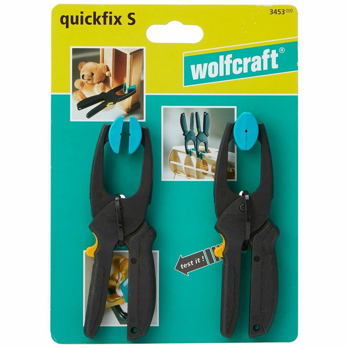 Wolfcraft Pinza de carraca mini 30 mm, 2 uds Wolfcraft Pinza de carraca mini 30 mm, 2 uds