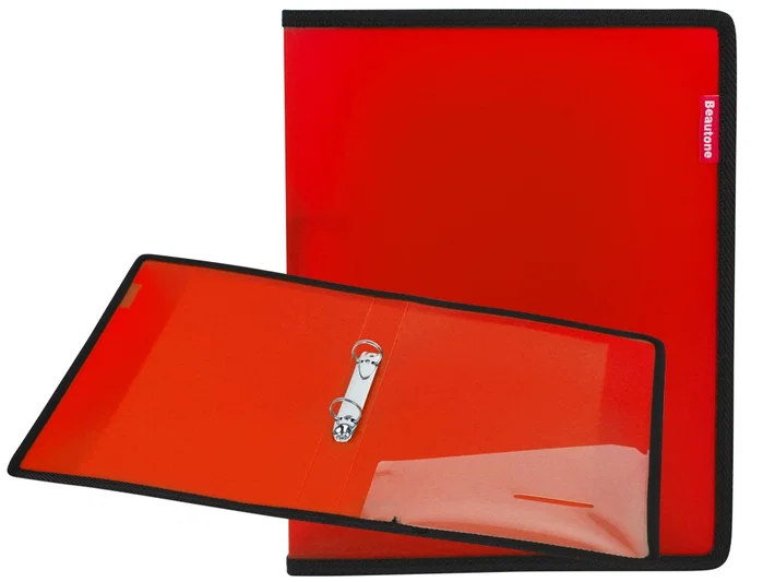 Liderpapel Carpeta de 2 anillas de 25 mm Roja con bolsa y tarjetero Liderpapel Carpeta de 2 anillas de 25 mm Roja con bolsa y tarjetero