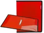 Liderpapel Carpeta de 2 anillas de 25 mm Roja con bolsa y tarjetero