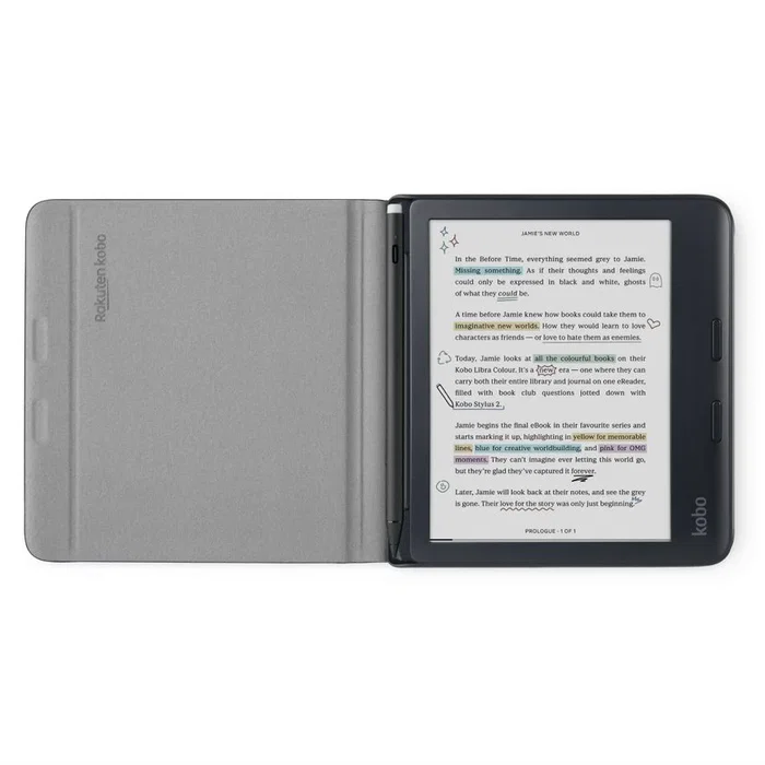 Kobo SleepCover Funda para Ebook 7" (17,8 cm) Folio Negro - Compatible con Kobo Libra Colour Kobo SleepCover Funda para Ebook 7" (17,8 cm) Folio Negro - Compatible con Kobo Libra Colour