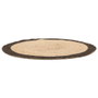 Home Deco Factory Alfombra Yute Negro, diámetro 120 cm