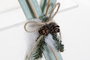 DKD Home Decor Decoracion Colgante Navidad Fantasia Natural Verde Menta Madera (12 Unidades) 7.5 x 2.5 x 17 cm