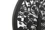 DKD Home Decor Decoración de Pared Metal Árbol Negro 25x1x25 Surtido de 2