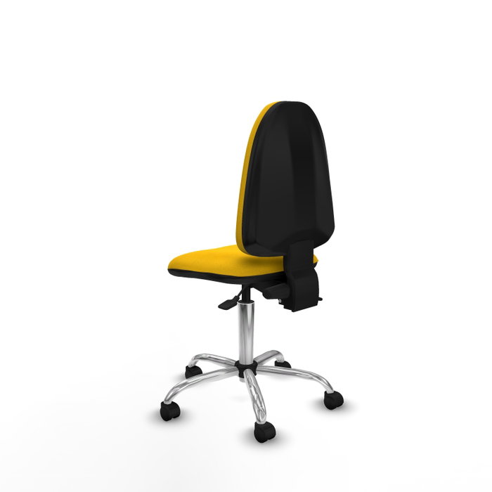 PIQUERAS Y CRESPO Silla de oficina Aýna con mecanismo Asincro, Tela Amarilla, sin brazos PIQUERAS Y CRESPO Silla de oficina Aýna con mecanismo Asincro, Tela Amarilla, sin brazos