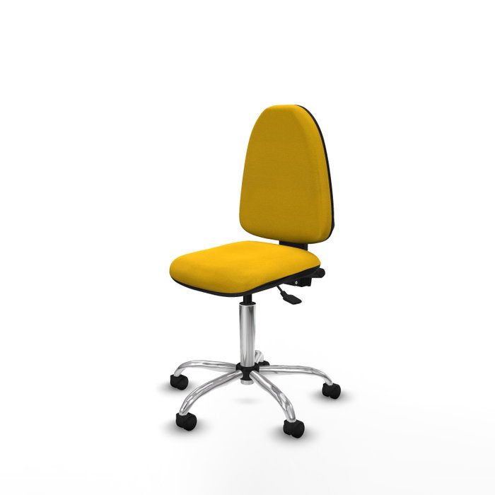 PIQUERAS Y CRESPO Silla de oficina Aýna con mecanismo Asincro, Tela Amarilla, sin brazos PIQUERAS Y CRESPO Silla de oficina Aýna con mecanismo Asincro, Tela Amarilla, sin brazos