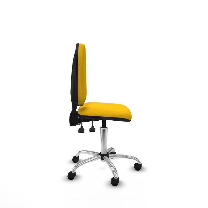 PIQUERAS Y CRESPO Silla de oficina Aýna con mecanismo Asincro, Tela Amarilla, sin brazos PIQUERAS Y CRESPO Silla de oficina Aýna con mecanismo Asincro, Tela Amarilla, sin brazos