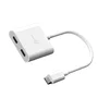 J5create Cable USB-C a doble USB-C con video Blanco