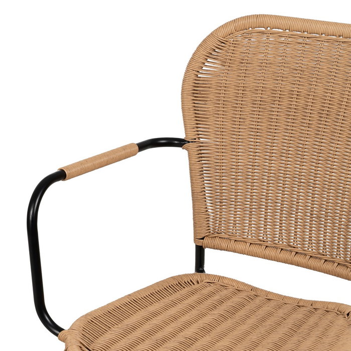 Silla Natural Pe-Acero Salón 57 X 57 X 87 cm (Set de 2)