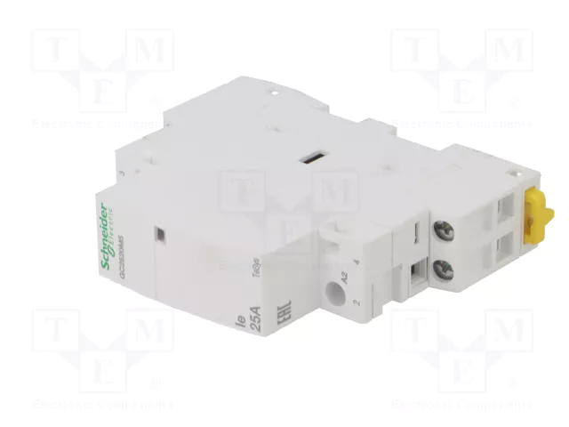 SCHNEIDER ELECTRIC Contactor 2-polar de instalación 24A 220VAC
