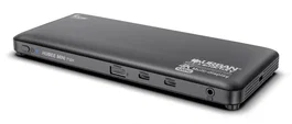 Urban Factory TCD49UF Hub USB-C Docking Station 13 Puertos con 100W PD, 4K 120Hz, HDMI, DisplayPort, Gigabit Ethernet, Negro