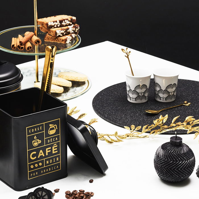 Home Deco Factory Lounge Juego de 4 Cucharas de Café Acero Inoxidable Doradas 11,8x2,3 cm Home Deco Factory Lounge Juego de 4 Cucharas de Café Acero Inoxidable Doradas 11,8x2,3 cm