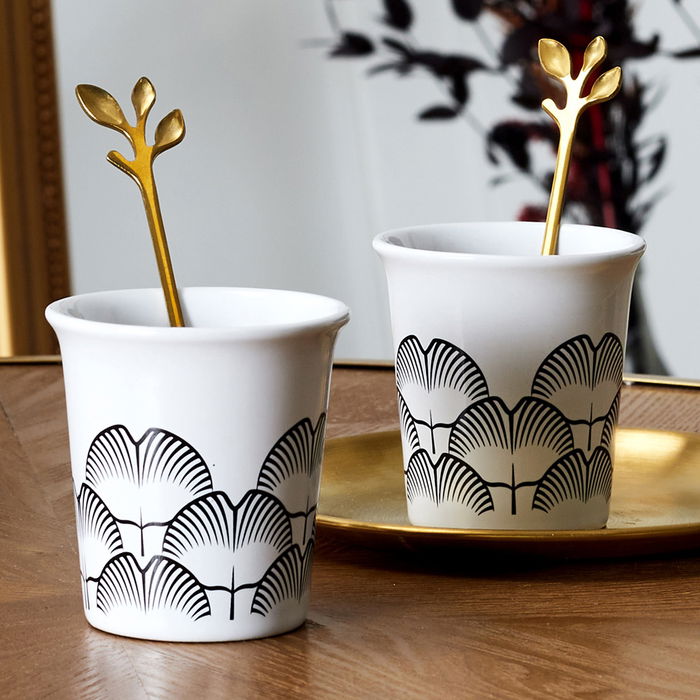 Home Deco Factory Lounge Juego de 4 Cucharas de Café Acero Inoxidable Doradas 11,8x2,3 cm Home Deco Factory Lounge Juego de 4 Cucharas de Café Acero Inoxidable Doradas 11,8x2,3 cm