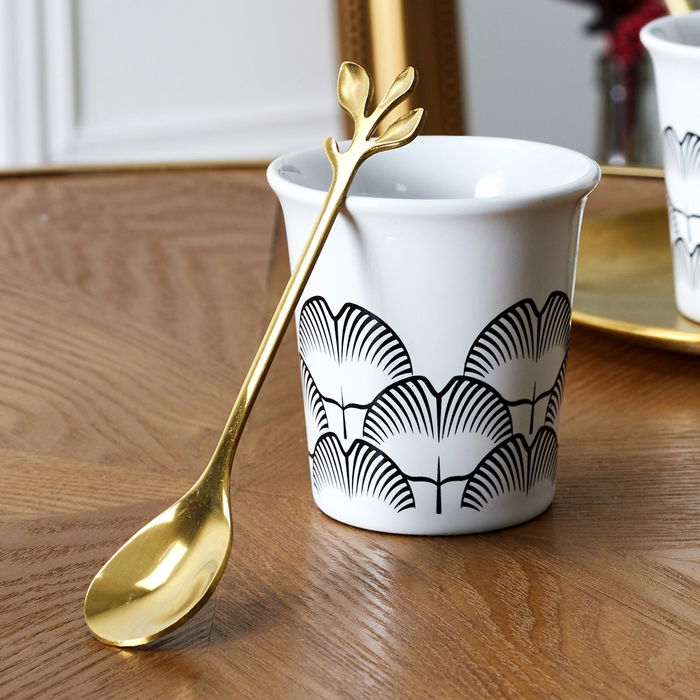 Home Deco Factory Lounge Juego de 4 Cucharas de Café Acero Inoxidable Doradas 11,8x2,3 cm Home Deco Factory Lounge Juego de 4 Cucharas de Café Acero Inoxidable Doradas 11,8x2,3 cm