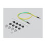 DeLOCK Patchpanel Keystone 19″ 24 Puertos con Barra de Alivio de Tensión, Negro/Plata