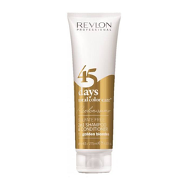Revlon 45 Days Champú y Acondicionador 2 en 1 Golden Blondes para Cabello Rubio 275ml