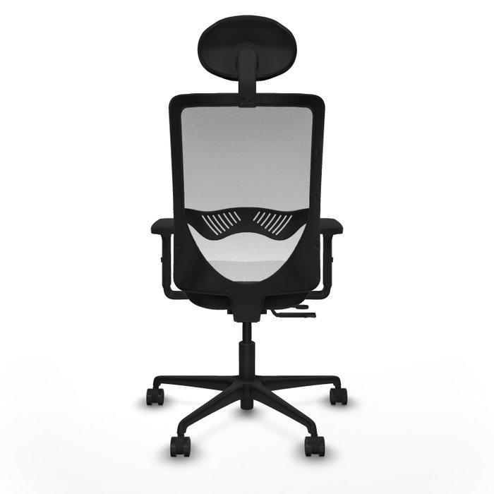 PIQUERAS Y CRESPO Silla de oficina Zulema con mecanismo Sincro/Traslack, Similpiel Negro y Malla Blanca PIQUERAS Y CRESPO Silla de oficina Zulema con mecanismo Sincro/Traslack, Similpiel Negro y Malla Blanca