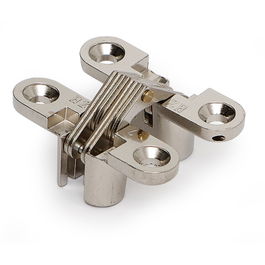 HERRAJES ALK Bisagra Oculta Serial Zamak 43x33 Níquel para Muebles sin Herrajes Visibles