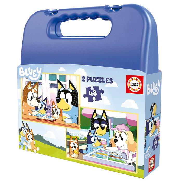 Educa Puzzles Bluey 2x48 piezas en maletín