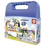 Educa Puzzles Bluey - 2 Puzzles de 48 Piezas en Maletín, para Niños de 4 a 6 Años