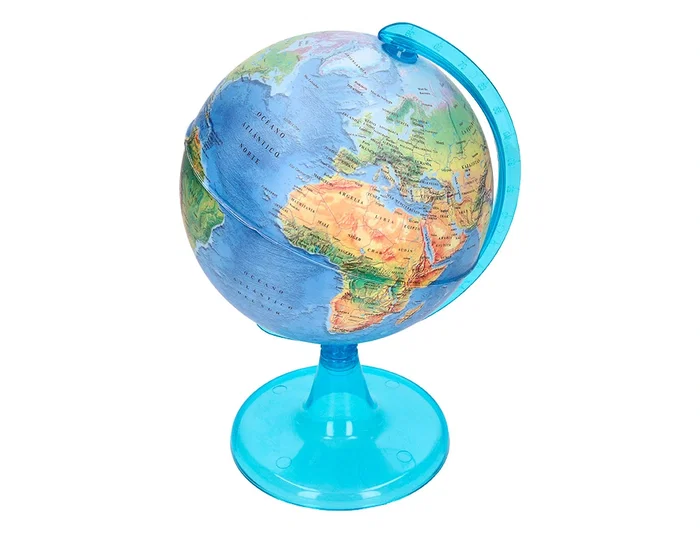 Liderpapel Globo Terráqueo Mapa Físico Diámetro 15 cm Esfera Decoración Hogar Oficina Regalo