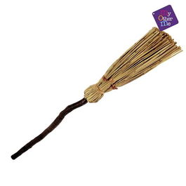 My Other Me Escoba de Bruja Grande 90 cm Decoración Halloween