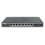 Digitus Conmutador PoE Gestionado L2 8 Puertos Gigabit (86W) + 2 SFP, Negro