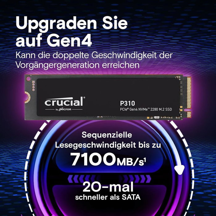Crucial P310 1 TB M.2 NVMe PCIe 4.0 SSD