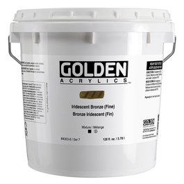Golden Colores Acrílicos Heavy Body Iridiscente Bronce (Fino) 3.78L
