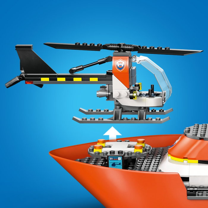LEGO City 60504 Barco y Helicóptero de Rescate de Guardacostas LEGO City 60504 Barco y Helicóptero de Rescate de Guardacostas