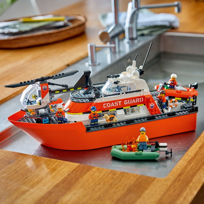 LEGO City 60504 Barco y Helicóptero de Rescate de Guardacostas LEGO City 60504 Barco y Helicóptero de Rescate de Guardacostas