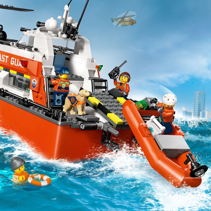 LEGO City 60504 Barco y Helicóptero de Rescate de Guardacostas LEGO City 60504 Barco y Helicóptero de Rescate de Guardacostas