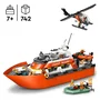 Lego Barco de Rescate y Helicóptero de la Guardia Costera 60504 - Juguete de Construcción para Niños +7 Años