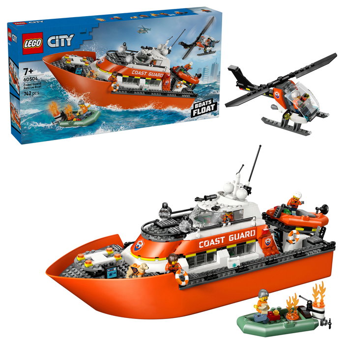 LEGO City 60504 Barco y Helicóptero de Rescate de Guardacostas