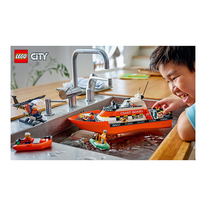 LEGO City 60504 Barco y Helicóptero de Rescate de Guardacostas