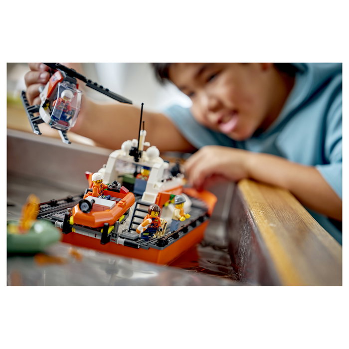 LEGO City 60504 Barco y Helicóptero de Rescate de Guardacostas