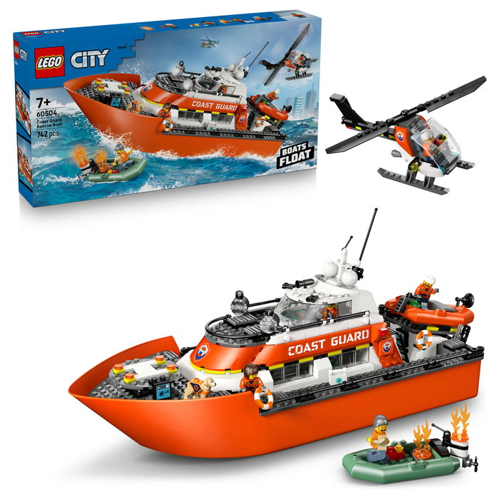 LEGO City 60504 Barco y Helicóptero de Rescate de Guardacostas