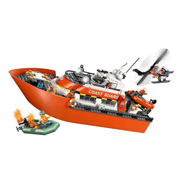 LEGO City 60504 Barco y Helicóptero de Rescate de Guardacostas LEGO City 60504 Barco y Helicóptero de Rescate de Guardacostas