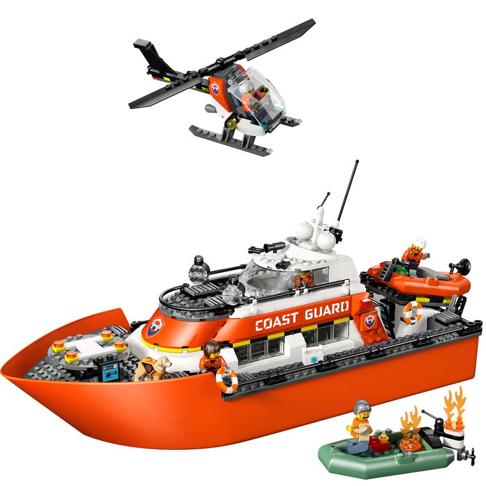 LEGO City 60504 Barco y Helicóptero de Rescate de Guardacostas LEGO City 60504 Barco y Helicóptero de Rescate de Guardacostas