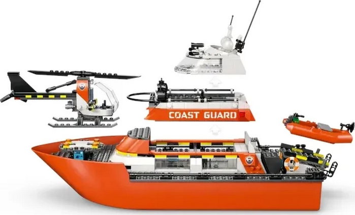 LEGO City 60504 Barco y Helicóptero de Rescate de Guardacostas LEGO City 60504 Barco y Helicóptero de Rescate de Guardacostas