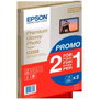 Epson Premium Glossy Photo Paper A4, 2x 15 Hojas, 255 g/m²