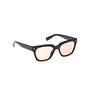 Guess Gafas de Sol GU8265 01E para Hombre - Forma Cuadrada, Montura Negro Brillante, Cristales Marrón, Ancho Puente 19 mm, Diámetro 53 mm, Patilla 150 mm