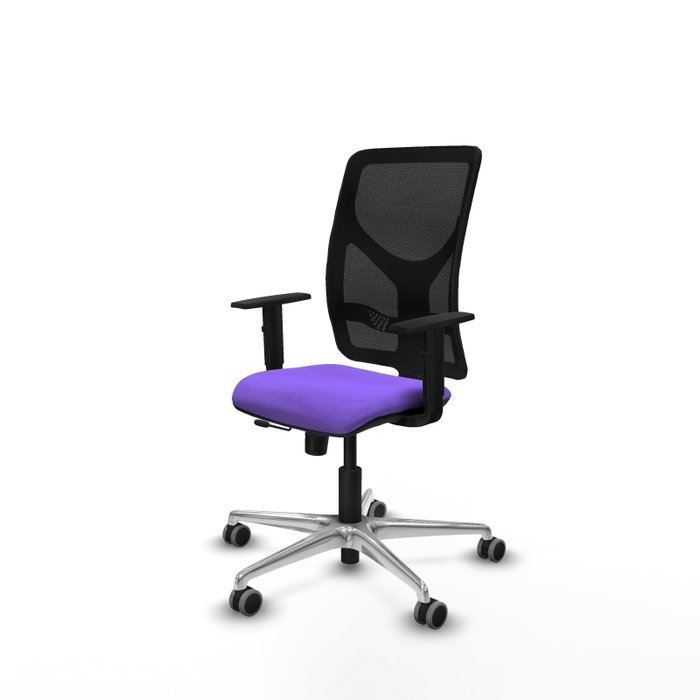 PIQUERAS Y CRESPO Silla de oficina Motilla con mecanismo Sincro/Traslack, Lila y Negro PIQUERAS Y CRESPO Silla de oficina Motilla con mecanismo Sincro/Traslack, Lila y Negro